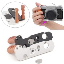 Camera Solid Wood Hand Grip Aluminum Base L Plate Handle for Nikon FTN/ FT2/ FT3