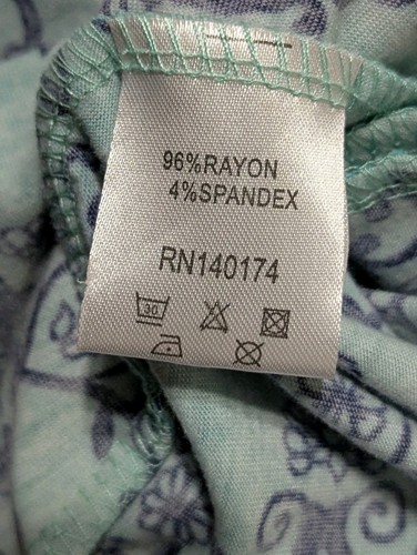 Neu mit Etikett Reborn Tunika Kleid Damen Plus 3XL türkis marineblau Damast 3/4-Ärmel Boho Stretch - Bild 8 von 8