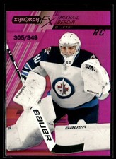 2020-21 Upper Deck Synergy FX Rookies Mikhail Berdin 305/349 Winnipeg Jets