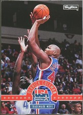 1994 SkyBox USA - Trademark Move Autographs Basketball Derrick Coleman #41 NM