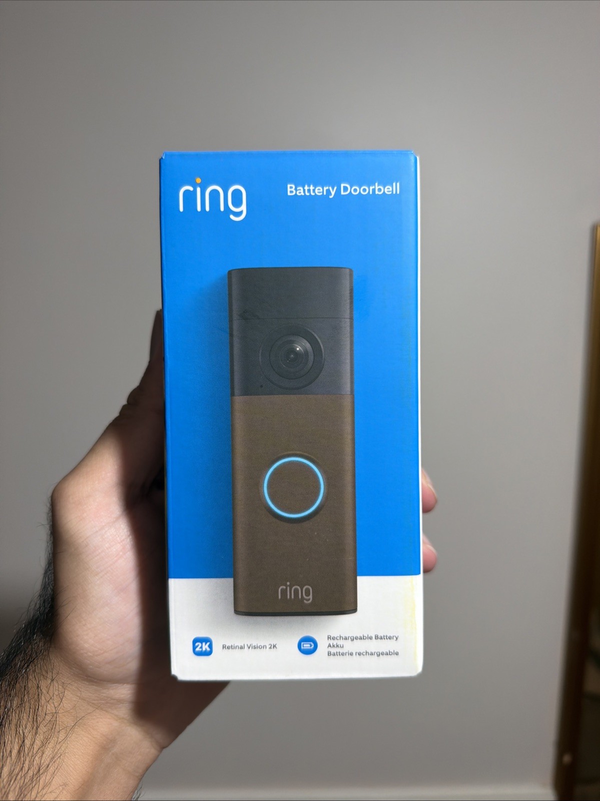 Ring Battery Retinal 2K Video Doorbell Newest Gen - Mocha - Image 7