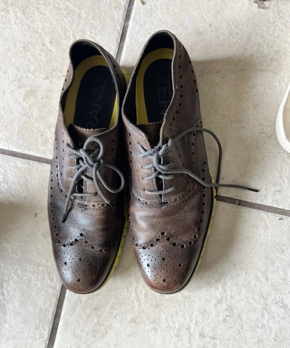 Cole Haan Men's ZeroGrand Brown Wingtip Oxfords Sneakers Shoes Size 11.5 M - Picture 2 of 7