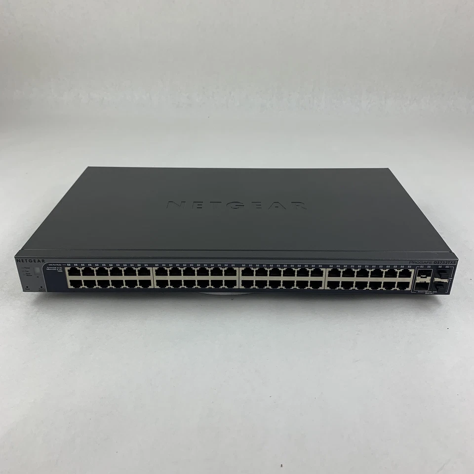 Netgear GS752TXS-V1H1 52 Port Smart Switch 10GB SFP Tested Reset - Image 2 of 4