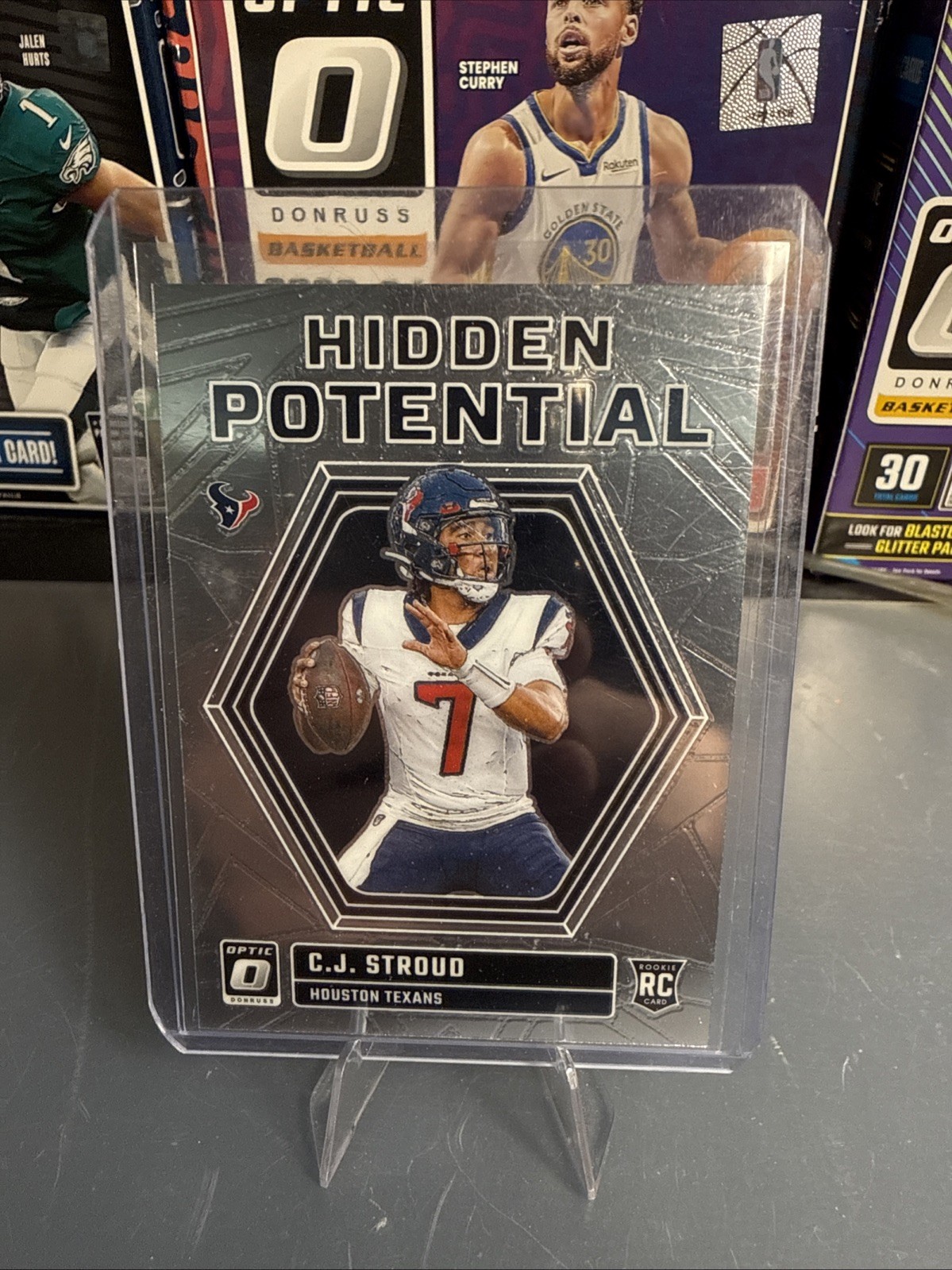 2023 Panini Donruss Optic Football Hidden Potential CJ Stroud Rookie Card