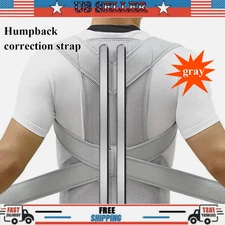 Adjustable Posture Corrector Low Back Support Shoulder Brace Belt for Men Women