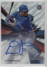 2015 Topps High Tek Auto Pattern 1 Grass/Waves Devon Travis #HT-DT Auto 0w3