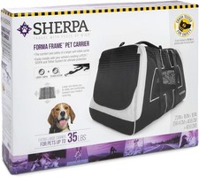 Sherpa Forma Frame Crash-Tested Travel Pet Carrier - Black,Extra Large-NEW-FSHIP
