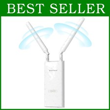 Long Range WiFi Extender Weatherproof, PoE Powered