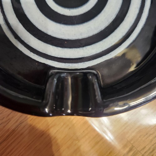 Vintage Rosenthal Netter 8 In Cigar Ashtray Black and White Bullseye ITALY - Picture 4 of 4