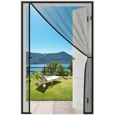 Easy Install Magnetic Door Screen, 38x81 Mesh, Keep Bugs Out