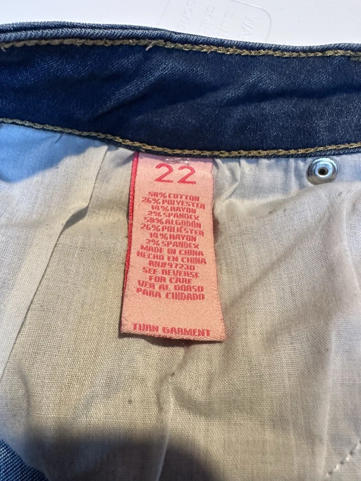 Almost Famous Mujer Jegging Azul Elastizado tiro medio Talla 22 Preppy Informal Básico Foto 3 de 4