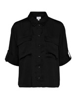 Vero Moda Hemd Awfabiana Damen, Bluse, Langarm, GrößE M, Schwarz