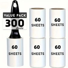 Extra Sticky Lint Roller Pet Hair Remover 60 Sheets for Clothes Furniture