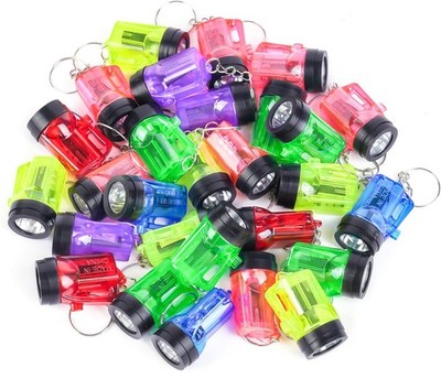 Flintronic 28PCS Mini-LED-Schlüsselanhänger-Taschenlampe, Mini LED Kleine