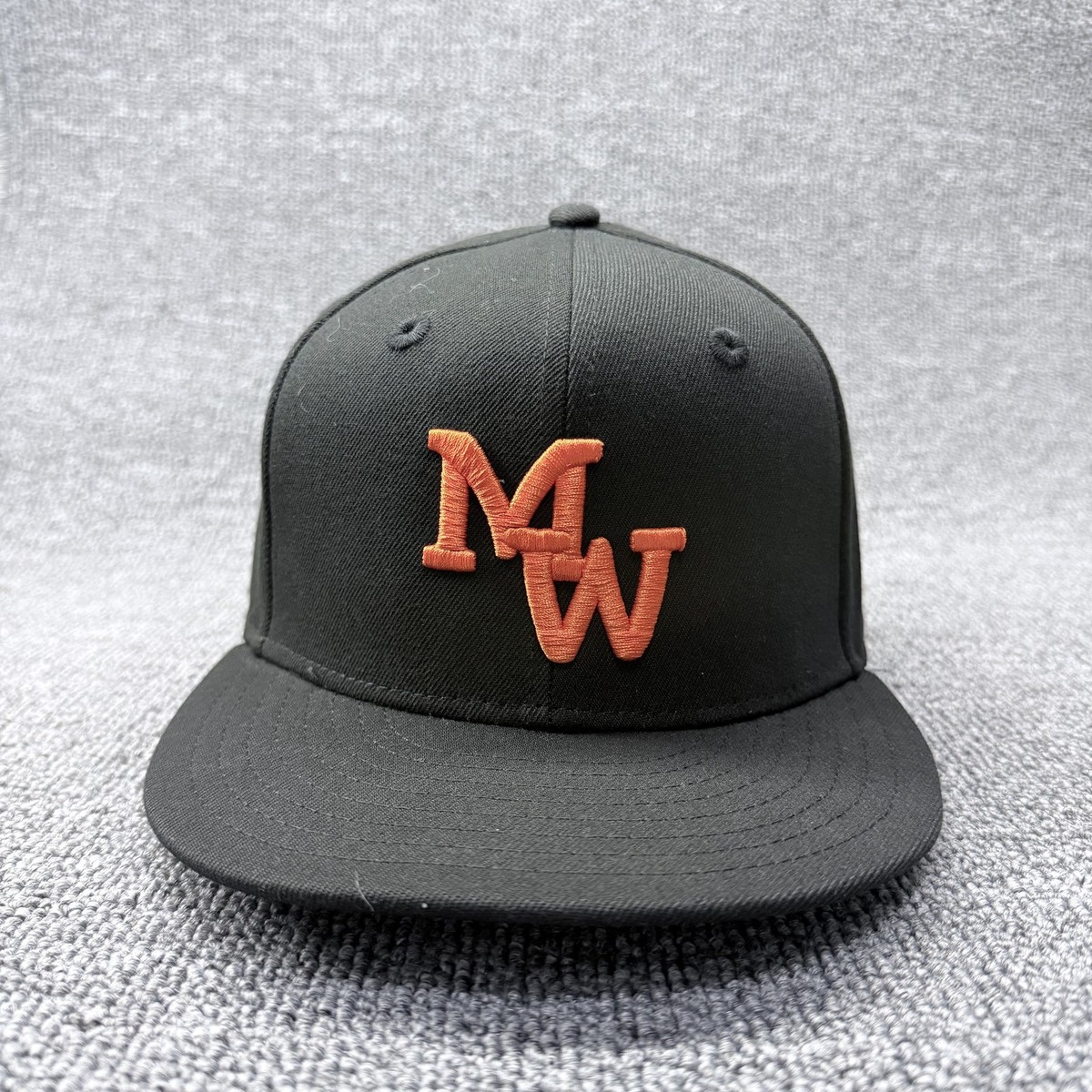 New Era Marmot MW Logo 9FIFTY Youth Snapback Hat Black Orange Flat Brim
