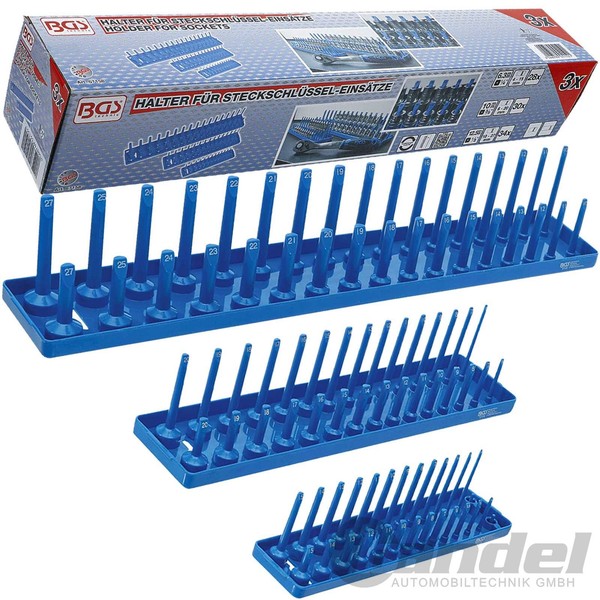 "Bgs Halter FüR STECKSCHLÜSSEL-EINSÄTZE Nuss NÜSse 1/2\"+ 3/8\"+ 1/4\"ZOLL Knarre"-image