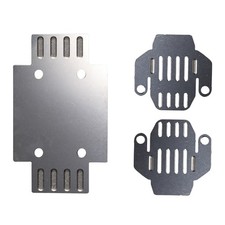 Stainless Steel Armor Chassis Bottom Guard for FMS FCX24 Power Wagon 1/24 RC Car