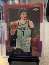 2025-26 Topps Chrome Basketball Red White Blue Refractor LaMelo Ball #39 RWB📈