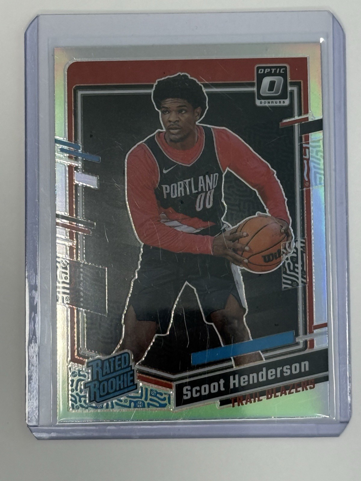 Scoot Henderson 2023-24 Panini Optic Holo Prizm  Rated Rookie Card #239