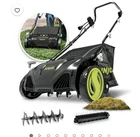 Sun Joe 15" Electric Dethatcher Scarifier with 13.2 Gallon Bag, 13 Amp, AJ805E