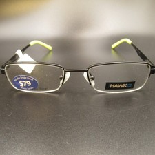 Tony Hawk Hawk Eyeglass Frames Thk004 45-2 Black Neon Green Mens Half-rim Tony Hawk Hawk Eyeglass Frames Thk004 45-2 Black Neon Green Mens Half-rim