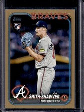 2024 Topps Update AJ Smith-Shawver RC Gold Rookie #/2024 Braves