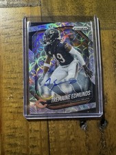 Panini Prizm 2025 Tremaine Edmunds Bears Choice Prizm AUTOGRAPH #245 SP #36/100