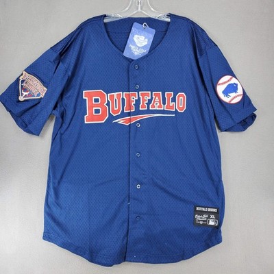 New Ebbets Field Flannels Buffalo Bisons MiLB Baseball Jersey Men XXL Retro