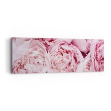 Quadro su Tela 90x30cm Bouquet fiori rosa Stampe Immagini Quadri Moderni Murale