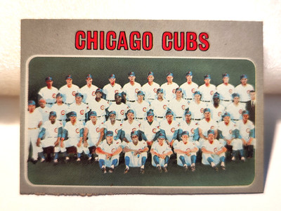 1970 TOPPS CHICAGO CUBS #593 TEAM CARD