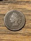 1875 Indian Head Cent Penny - Good/Very Good Condition - MM18