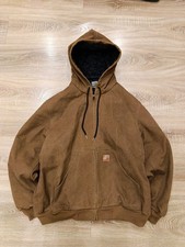 Carhartt Active Jacket - Giacca Con Cappuccio Full Zip Hooded Marrone - Taglia M