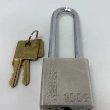 Federal Brand Keyed Padlock Model 100 U.S. SET Long 3" Shackle w/ 2 Keys