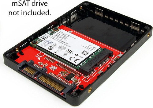 StarTech.com 2.5in SATA to Mini SATA SSD Adapter Enclosure - Mini PCIe ssd Adapt - Photo 4/5