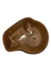 Frankoma Pottery Oval Vegetable Serving Dish Bowl Brown Satin 4N