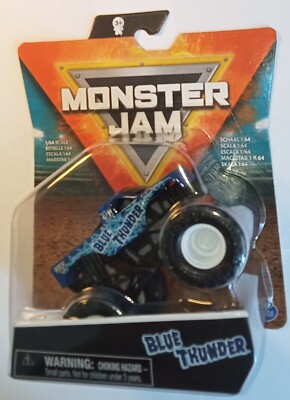 BLUE THUNDER - Monster Jam Spin Master Trucks Cars Auto Die-cast 1:64 scale