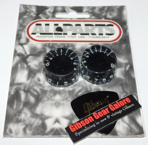 All Parts Les Paul Knobs Set Black Speed Guitar Parts Project Custom Gibson Pick