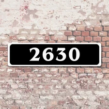 Custom Street Address Aluminum Sign Plaque House Street Number