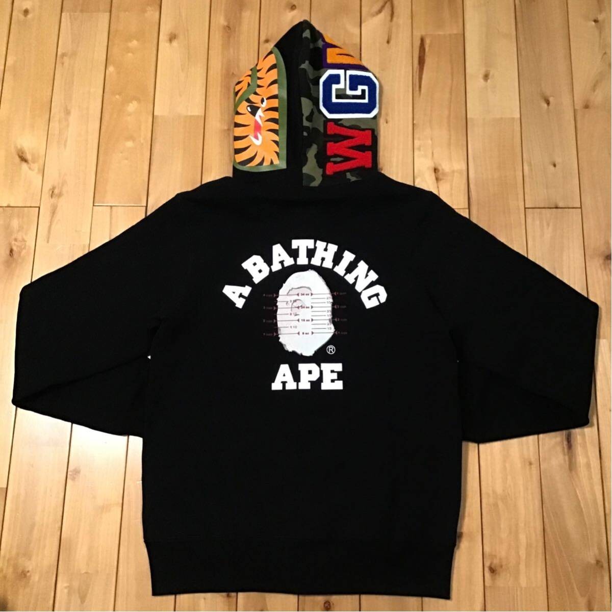 A BATHING APEシャークポンチョ BAPE × PUSHA-T Shark full zip hoodie Black A Bathing Ape Size M | eBay