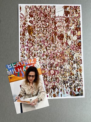 BEATRIZ MILHAZES ''MoMA-Künstlerin'' In-person signed Foto 20x30 Autogramm + Foto