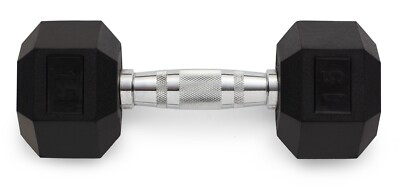 Halters Hexagonales 10 kg avec Poignée Chromée - Idéales pour vos Entraînements