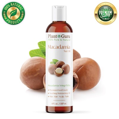 Macadamia Nut Oil 8 oz. Cold Pressed Unrefined Virgin 100% Pure Natural Carrier