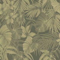 Vliestapete Nomad Grandeco GrüN Gold Metallic BlüTen BläTter A51302 (4,68€/1Qm)