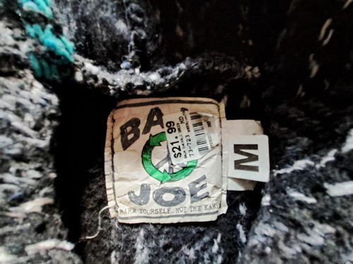 Baja Joe Hoodie Adult Medium M Teal Gray Black Pocket Sweater Drug Rug Mexico - Picture 5 of 7