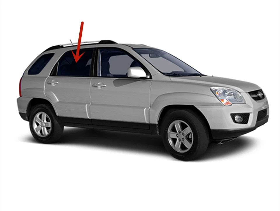 Fits 2005-2010 Kia Sportage Passenger Right Side Rear Door Window Glass Foto 2 de 4