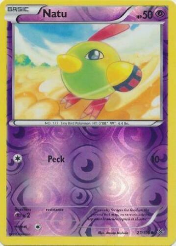 Natu 27/108 Roaring Skies Reverse Holo Common Near Mint NM Pokemon DNA GAMES
