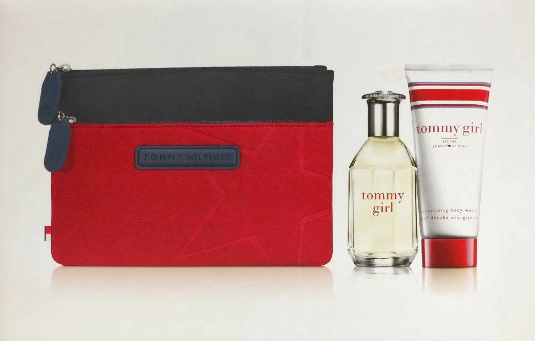 Tommy Girl Hilfiger Perfume 3pc Set 50ml Edt Spray+Body Wash 100ml+Bag nib