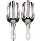 Stainless Steel Bar Ice Scoop 6 oz, Set of 2