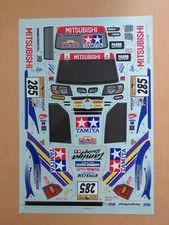 RC Tamiya decalcomania 57701 XB Mitsubishi Pajero Rally Sport nuova con scatola 2000