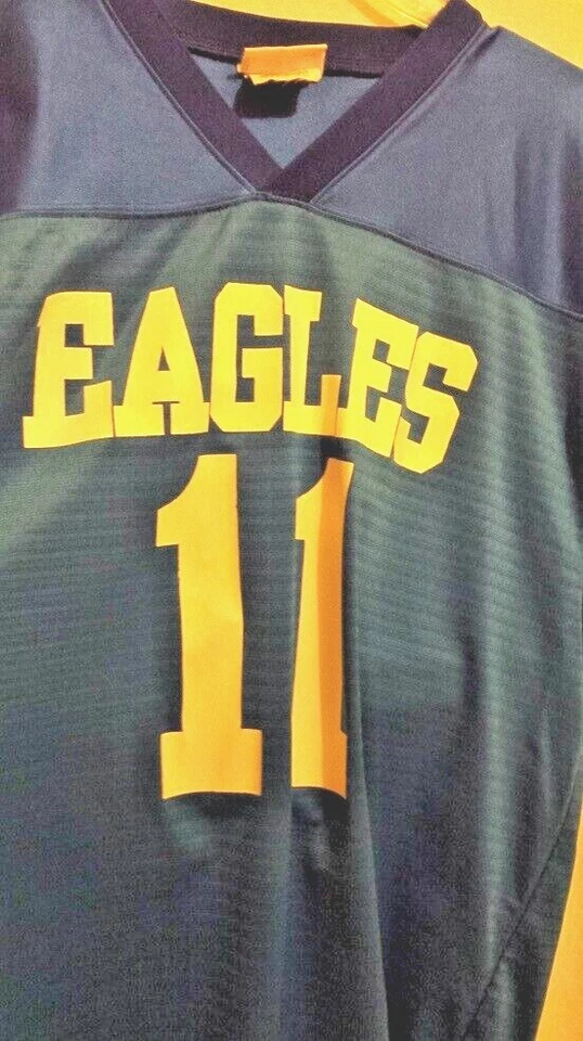 Ropa deportiva de trabajo en equipo Eagles azul real camiseta blanca #11 para hombre talla 2XL XXL Foto 2 de 4